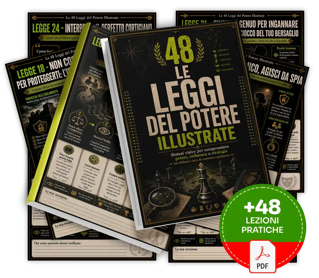 Mockup principal de Le 48 Leggi del Potere Illustrate